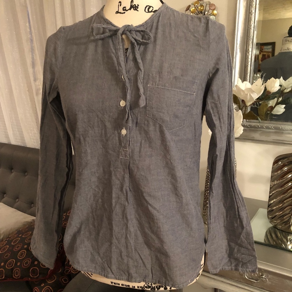 Ann Taylor blouse long sleeve blouse jeans